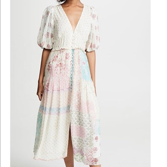 Hemant & Nandita Dresses & Skirts - Hemant & Nandita Venus Patchwork Pastel Maxi Dress